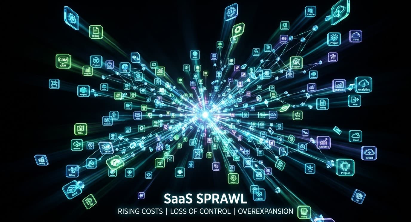 It focuses on the "sprawl" aspect, showing holographic nodes expanding into the void